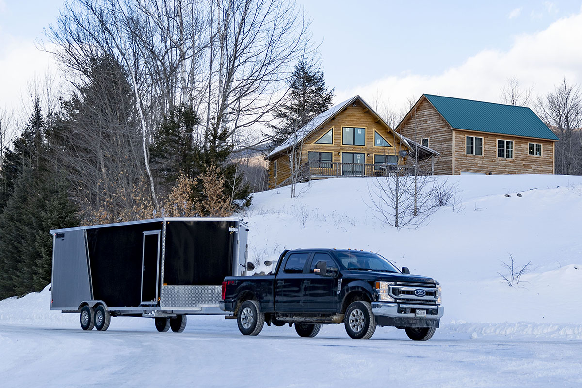 Mission All-Sport Snowmobile Trailer Driving