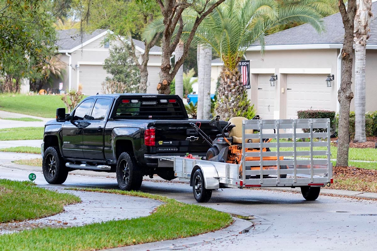 Open Aluminum Utility Landscape Trailer